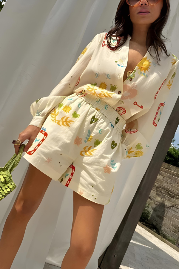 Valenzora | Long-sleeved and short-sleeved set