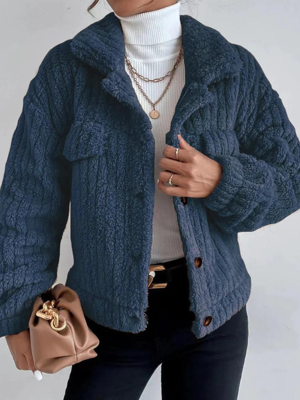 Valenzora | Dicke Plüschjacke für Damen