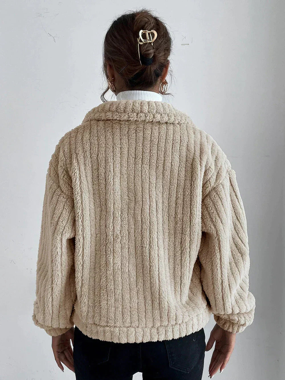 Valenzora | Dicke Plüschjacke für Damen