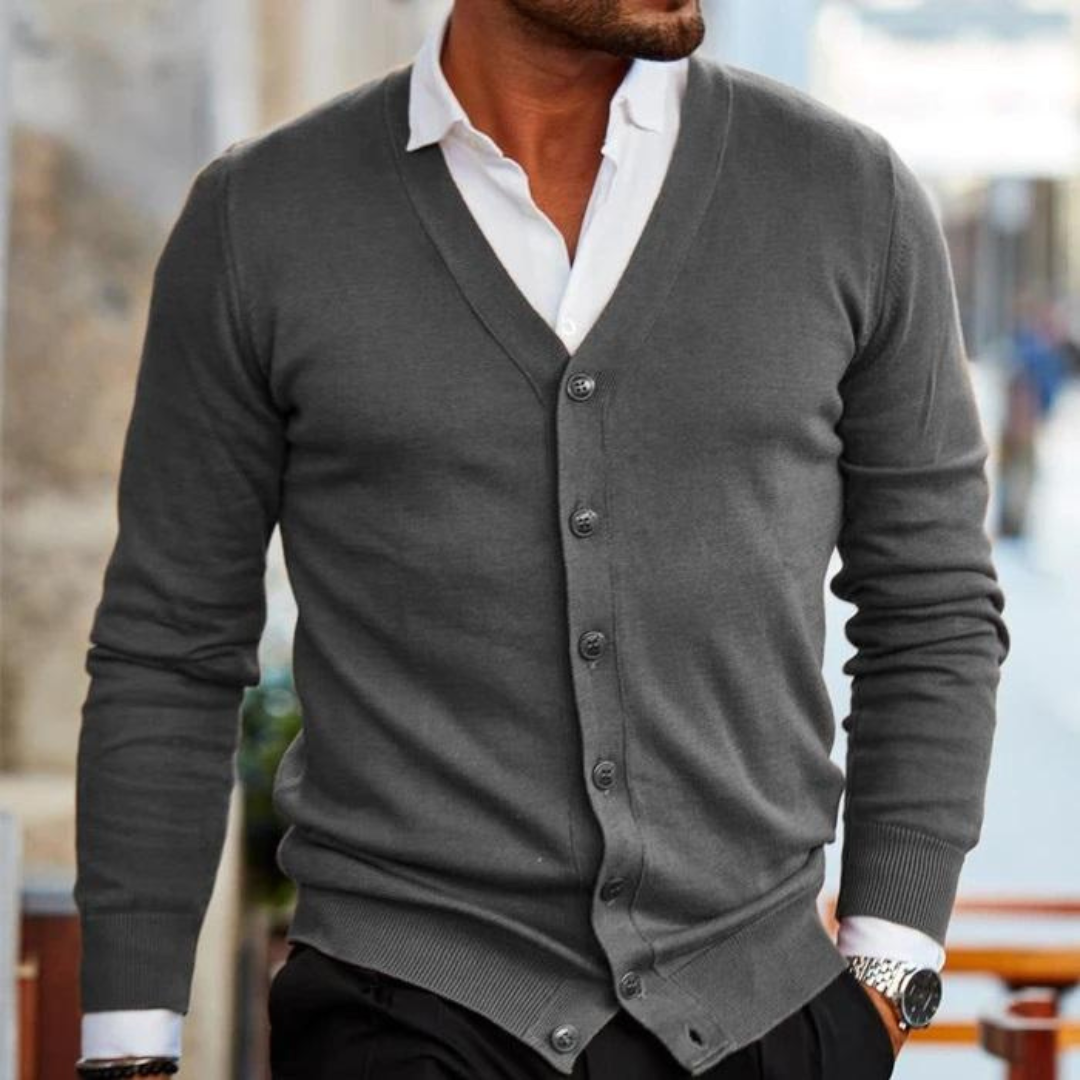 Valenzora | Cotton knit cardigan - Elegant & Classic