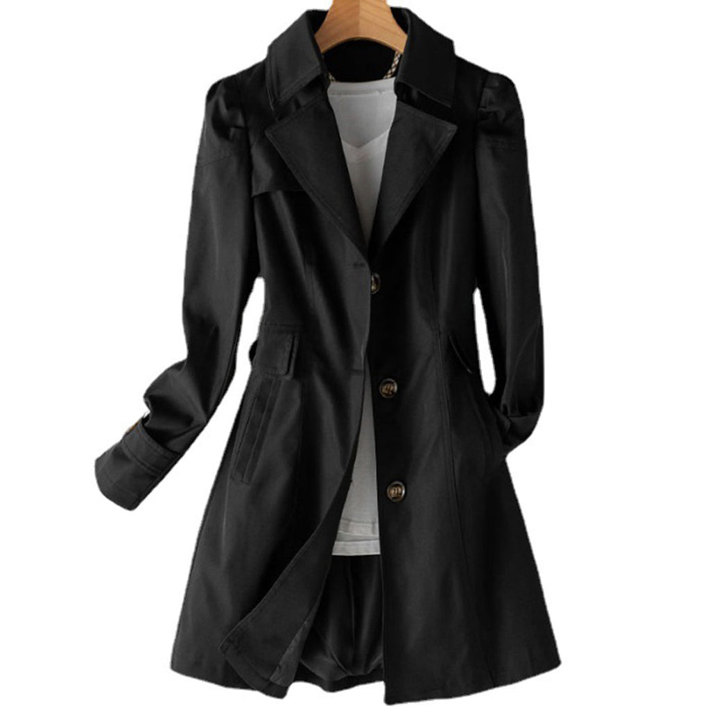 Valenzora | Langer Trenchcoat Regenmantel für Damen