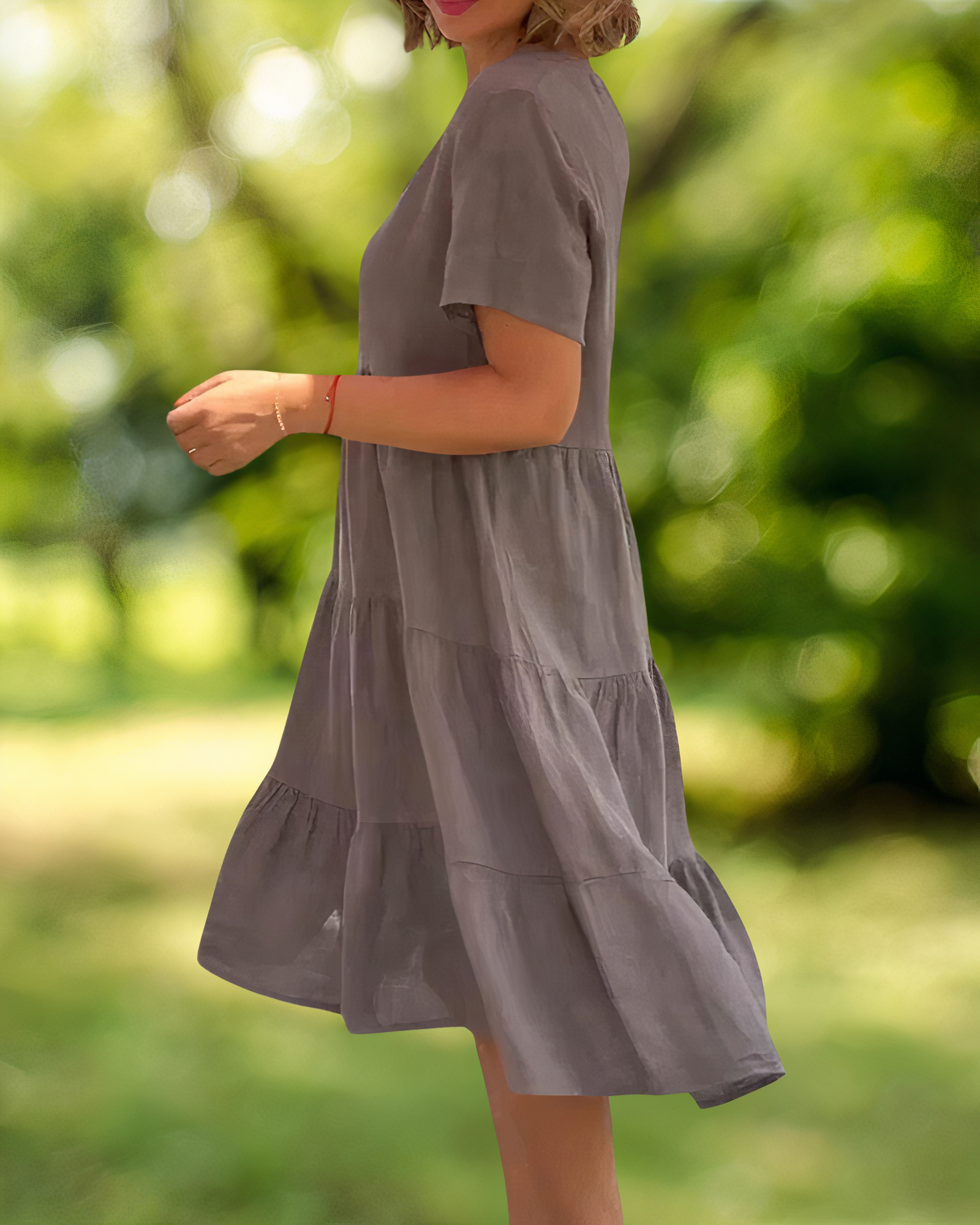 Valenzora | Baumwoll-Leinen-Kleid