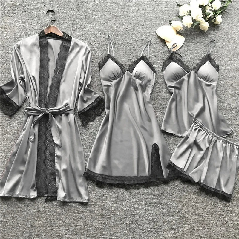 Valenzora | Satin-Pyjama-Set