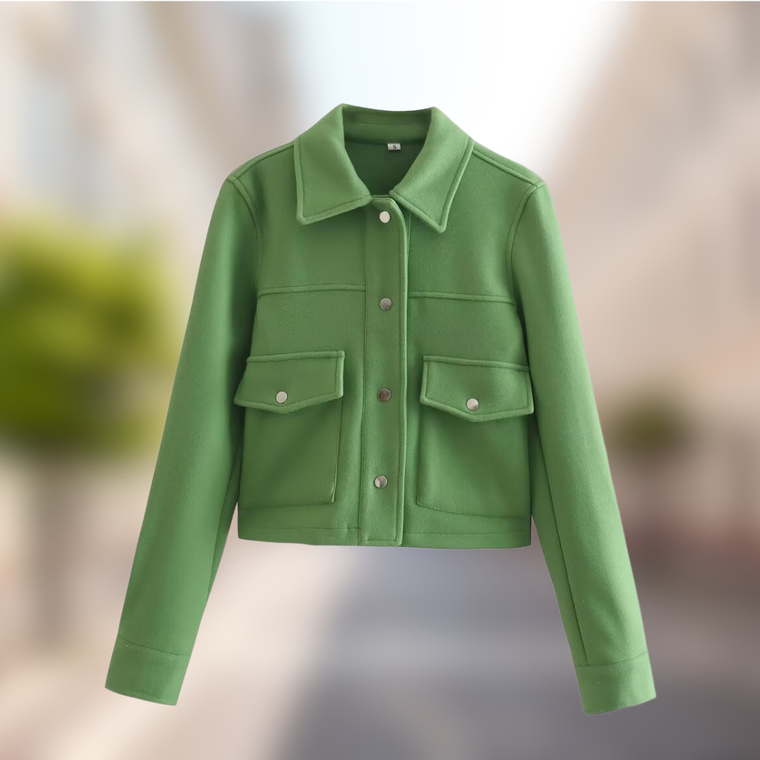 Valenzora | Casual women's jacket in a wool look for autumn