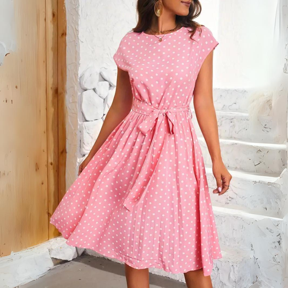 Valenzora | Elegant polka dot dress