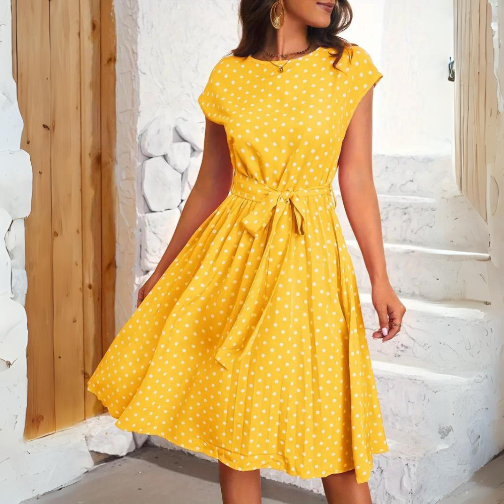 Valenzora | Elegant polka dot dress