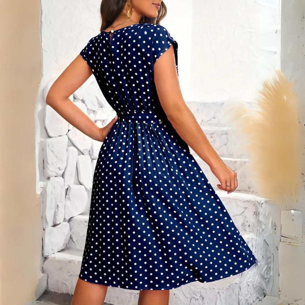 Valenzora | Elegant polka dot dress