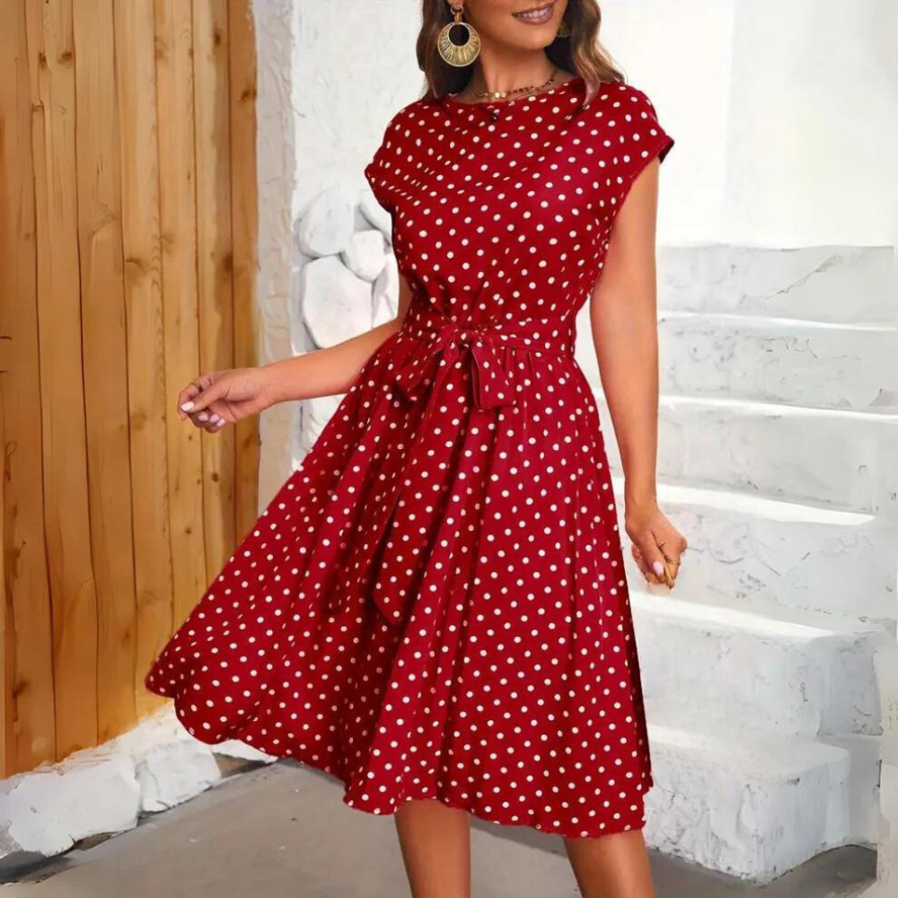 Valenzora | Elegant polka dot dress