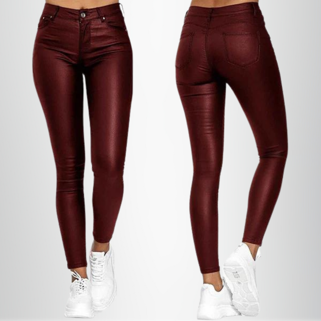 Valenzora | Women's Stretchy Skinny Fit High-Waisted Trousers
