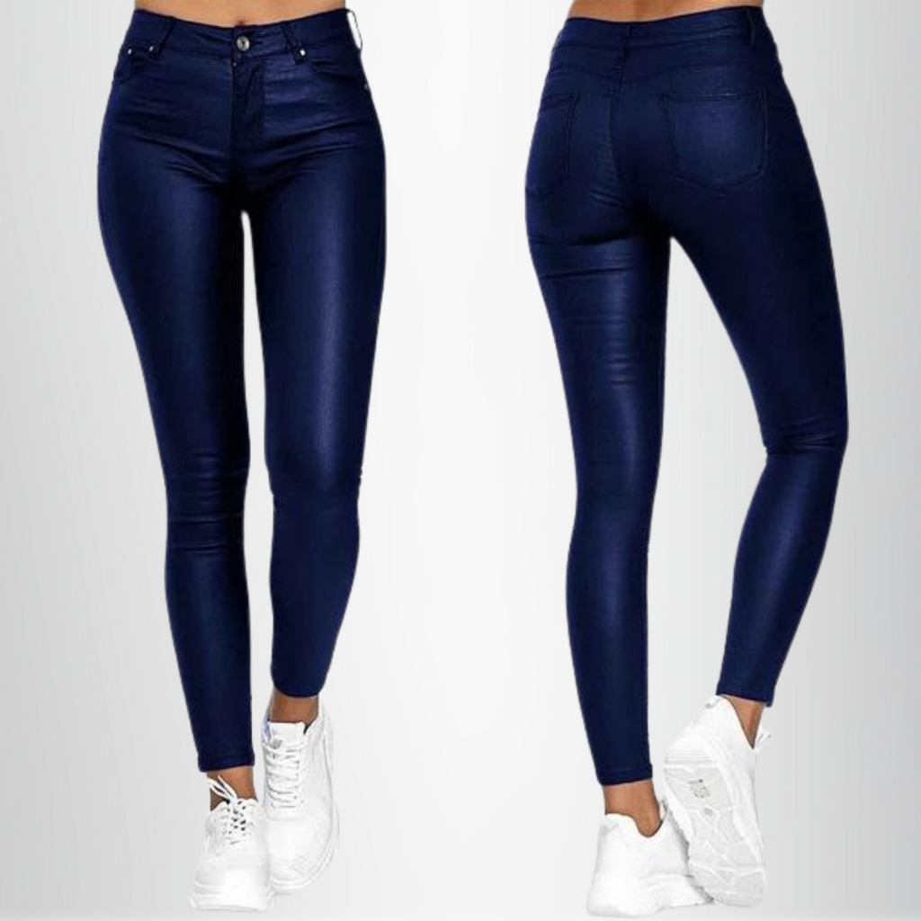 Valenzora | Women's Stretchy Skinny Fit High-Waisted Trousers