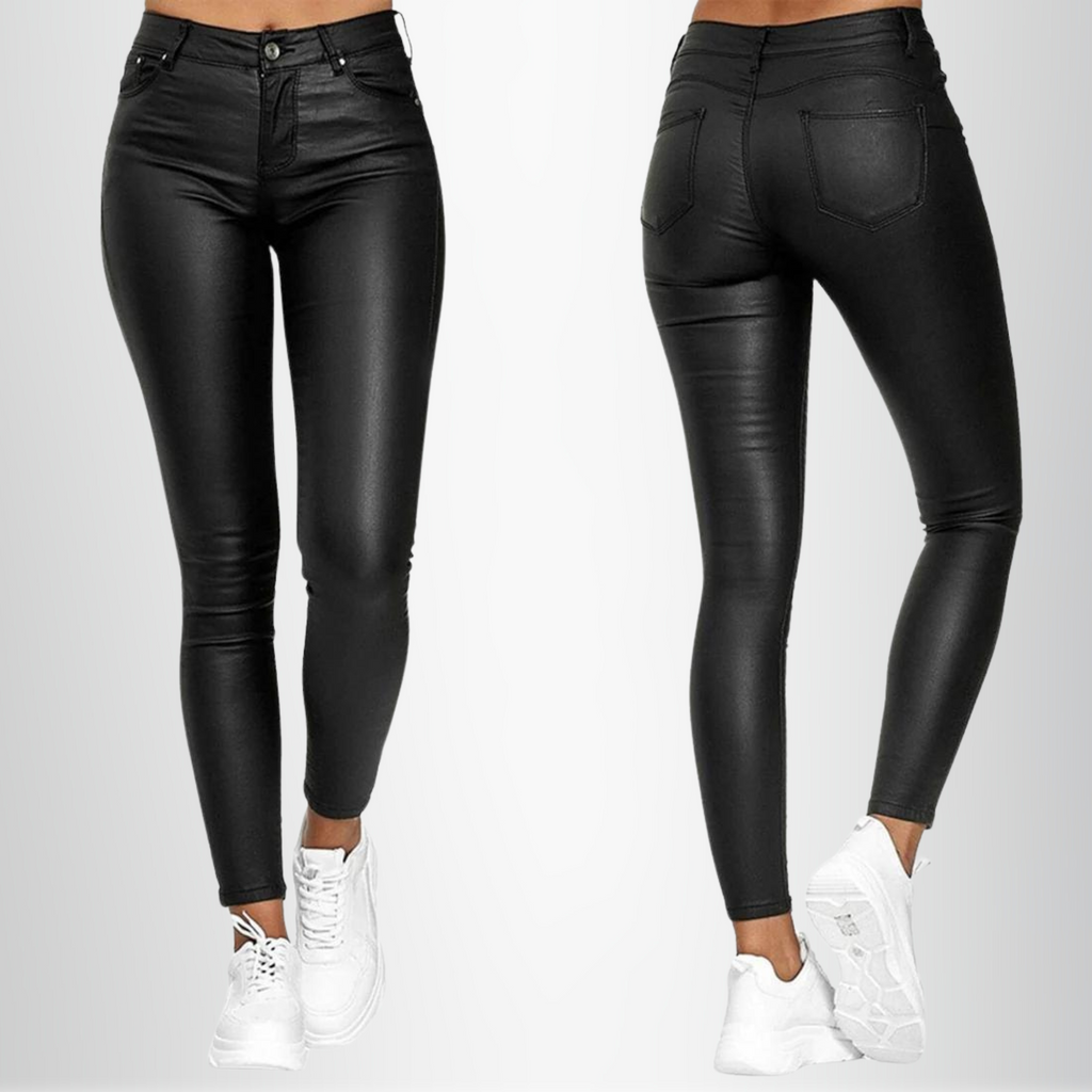 Valenzora | Women's Stretchy Skinny Fit High-Waisted Trousers