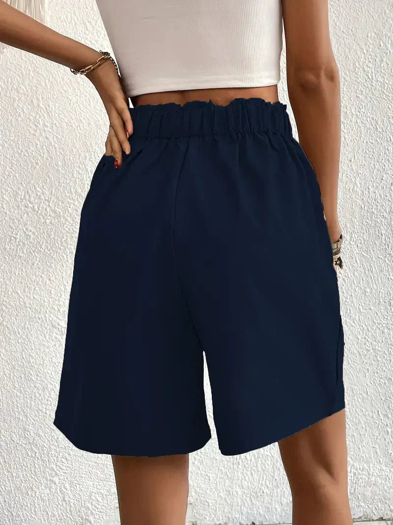Valenzora | Shorts, slanted pockets, high waist, women's shorts, summer clothing