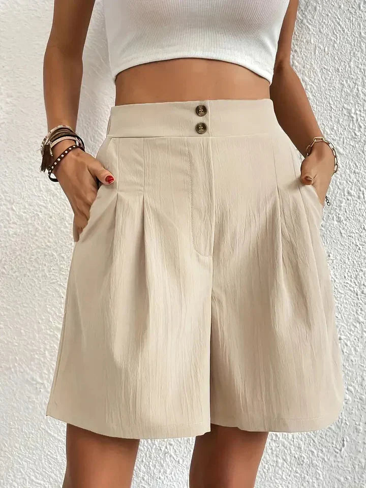 Linen shorts for women