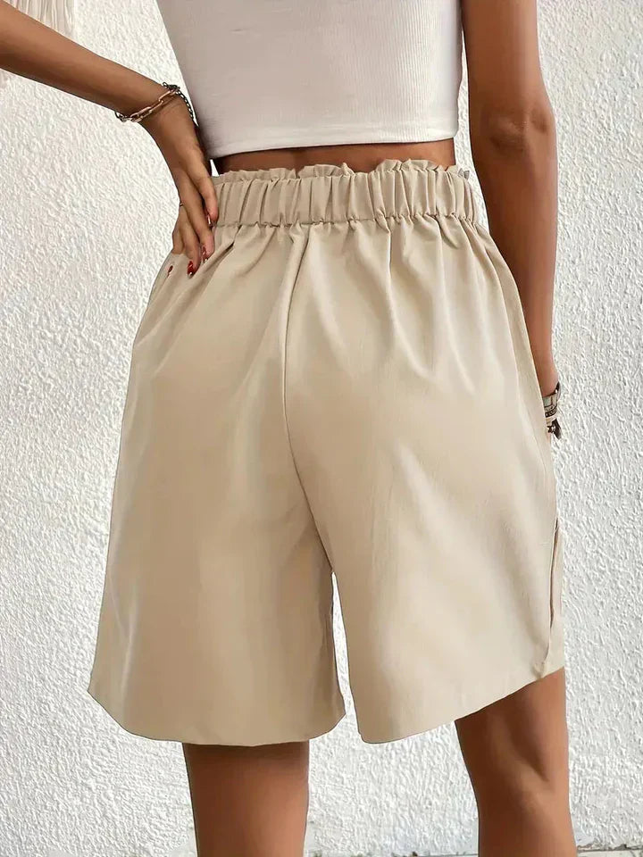 Linen shorts for women