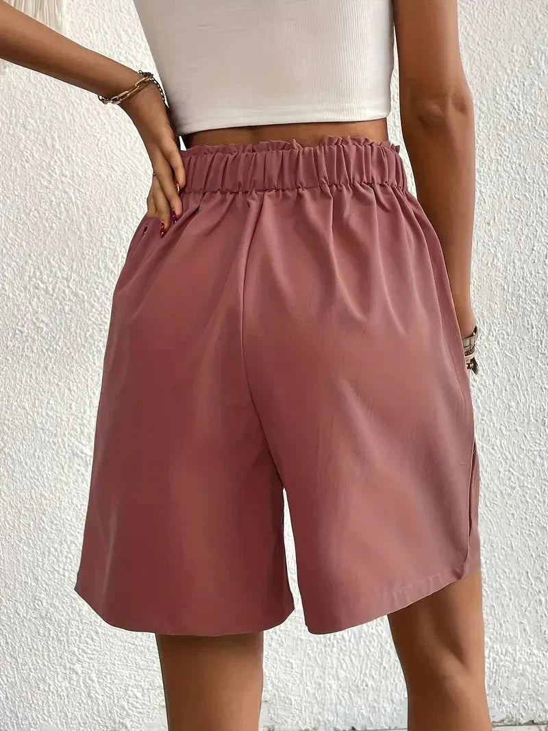 Linen shorts for women