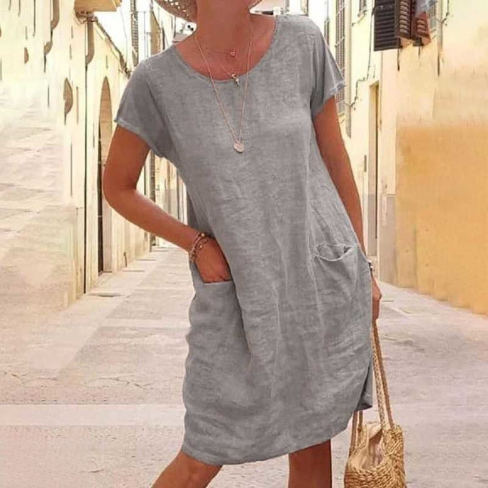 Valenzora | Casual Linen Dress for Women