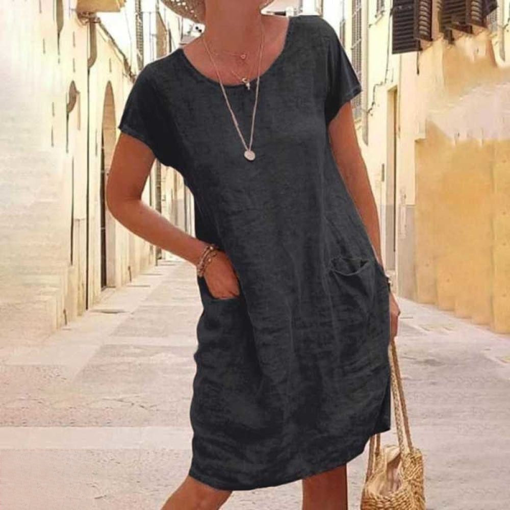 Valenzora | Casual Linen Dress for Women