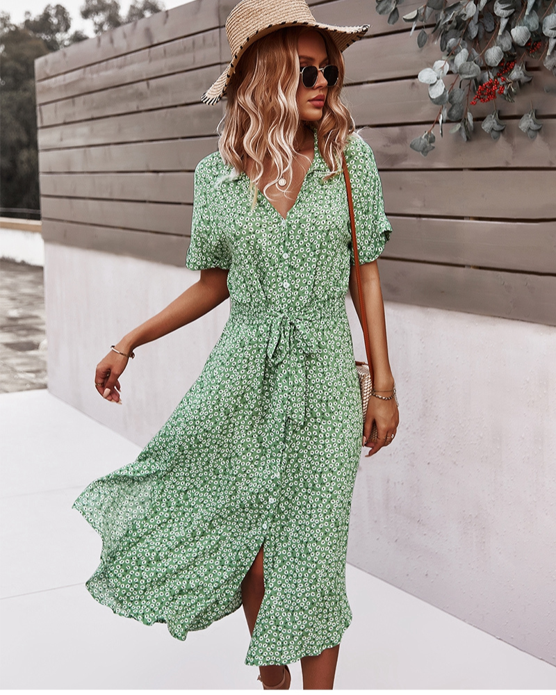 Valenzora | Sommer-Midikleid Dieses geblümte Kleid ist ein Must-have für diesen Sommer