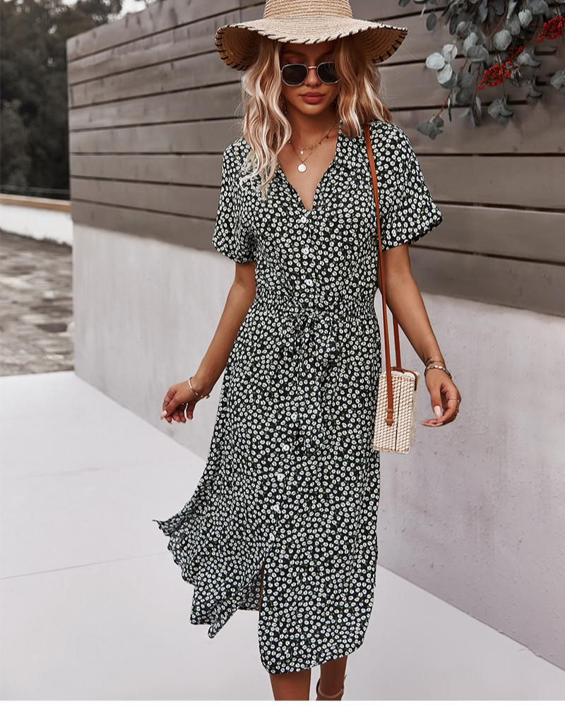 Valenzora | Sommer-Midikleid Dieses geblümte Kleid ist ein Must-have für diesen Sommer