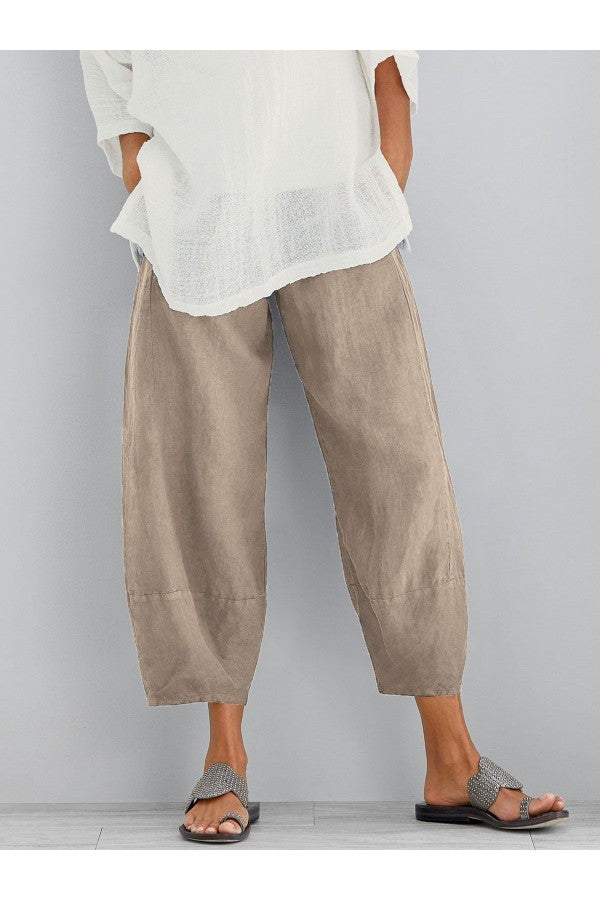 Valenzora | Lockere knöchellange Sommerhose Damenhose