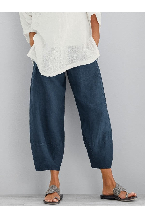 Valenzora | Lockere knöchellange Sommerhose Damenhose