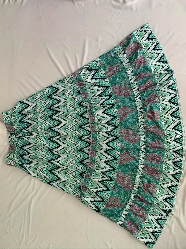 Valenzora | Maxi skirt Colorful boho ruffled skirt