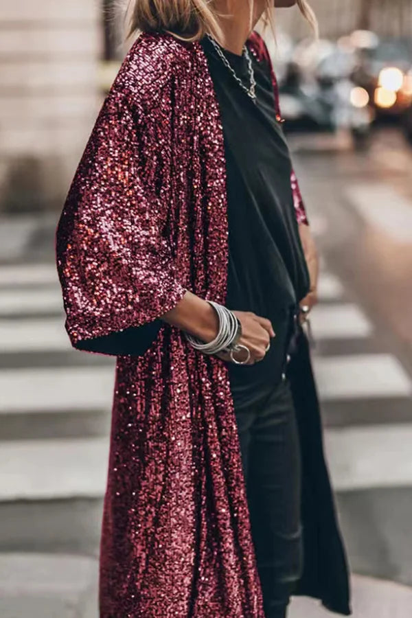 Valenzora | Fashionable sequined cardigan
