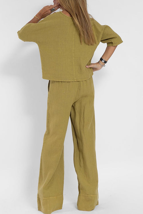 Valenzora | Cotton Linen Suit