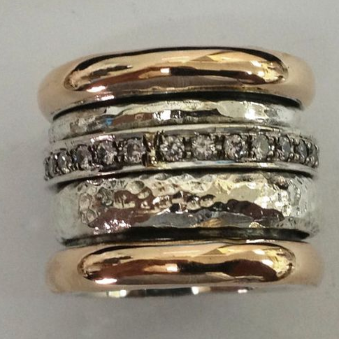 Valenzora | Vintage Layered Thick Gold Ring Gold