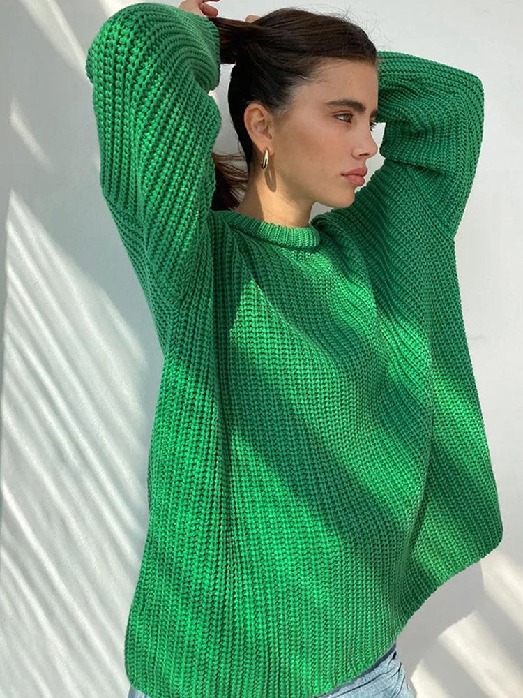 Valenzora | Oversized Chunky Knit Sweater for Women
