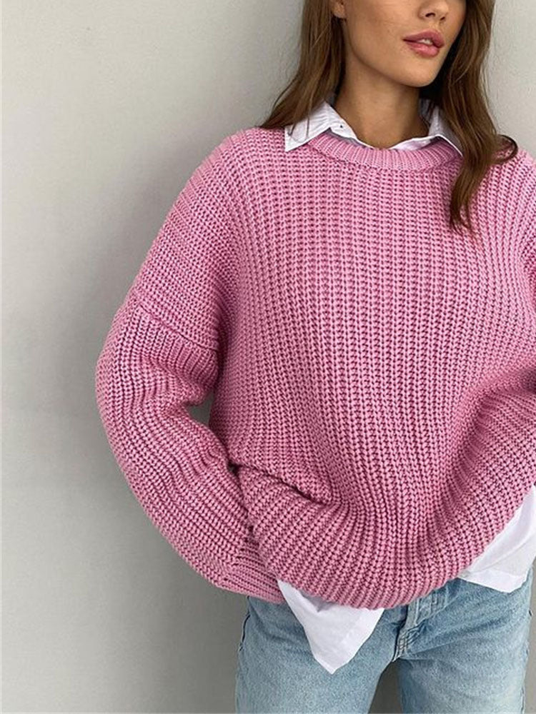 Valenzora | Oversized Chunky Knit Sweater for Women