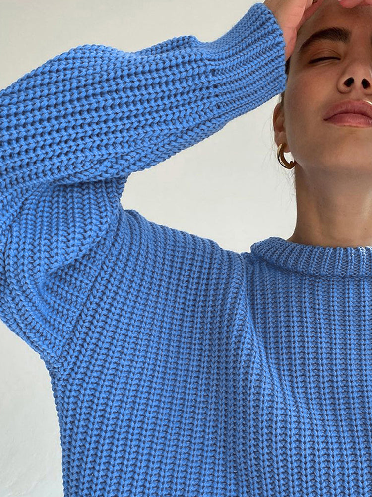 Valenzora | Oversized Chunky Knit Sweater for Women