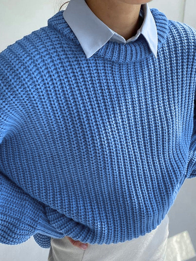 Valenzora | Oversized Chunky Knit Sweater for Women