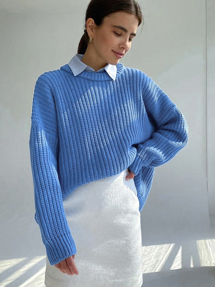 Valenzora | Oversized Chunky Knit Sweater for Women