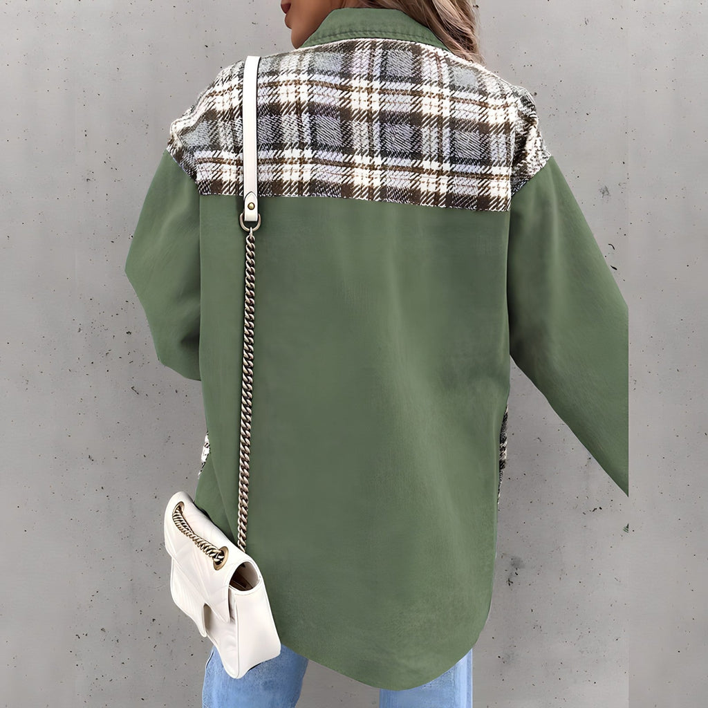 Checkered jacket for women