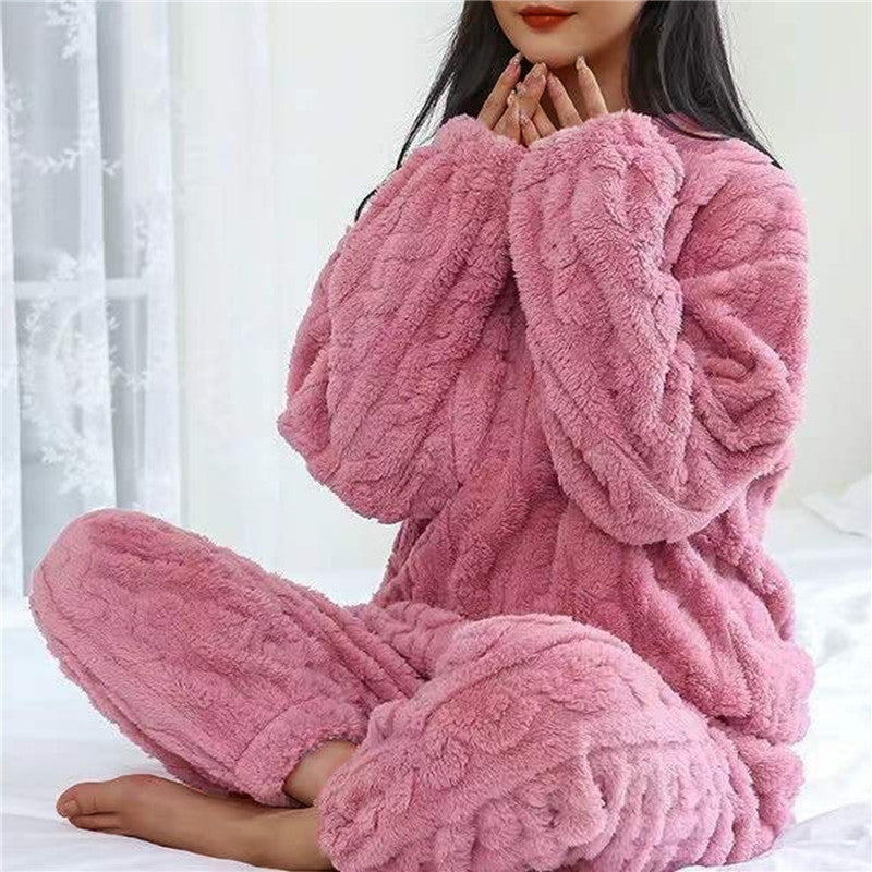 Valenzora - Fleece-Schlafanzug für Damen
