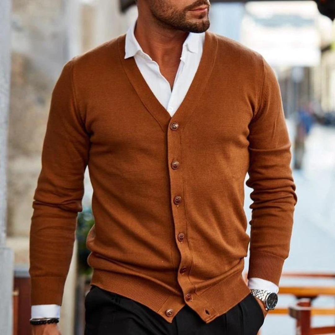 Valenzora | Cotton knit cardigan - Elegant & Classic