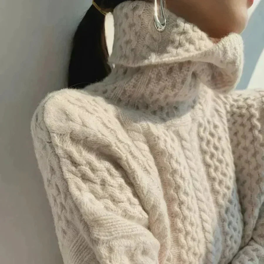 Valenzora | Women's cashmere turtleneck sweater