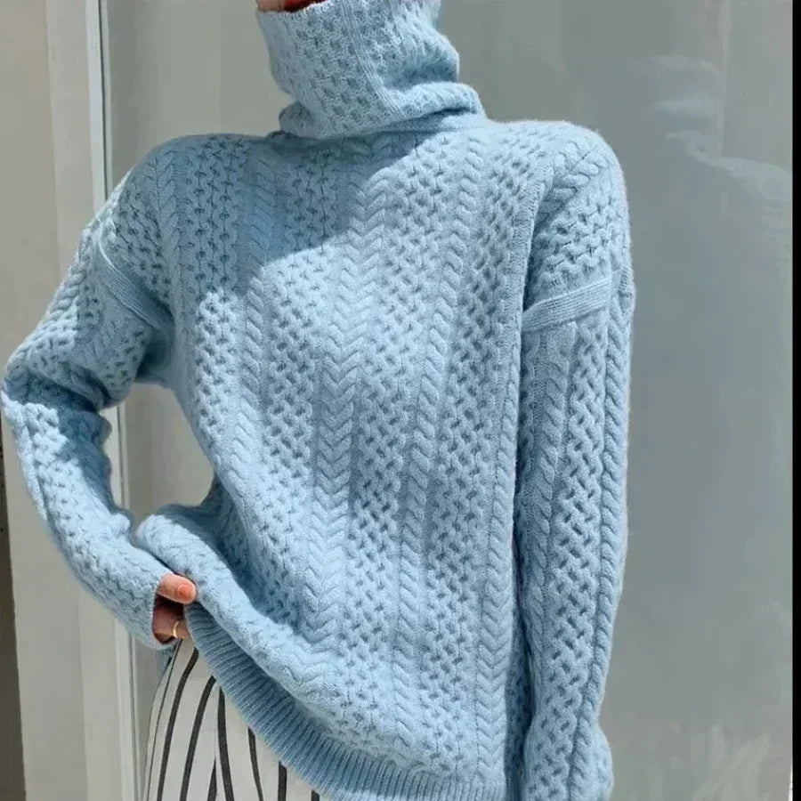 Valenzora | Women's cashmere turtleneck sweater