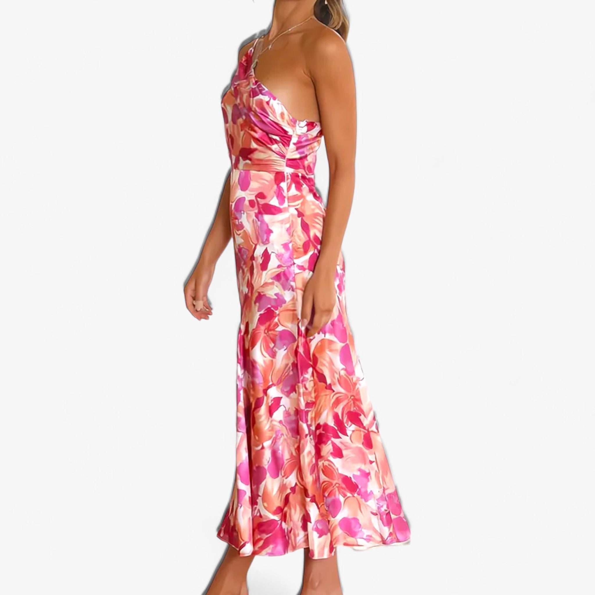 Printed dress - Elegant floral charm