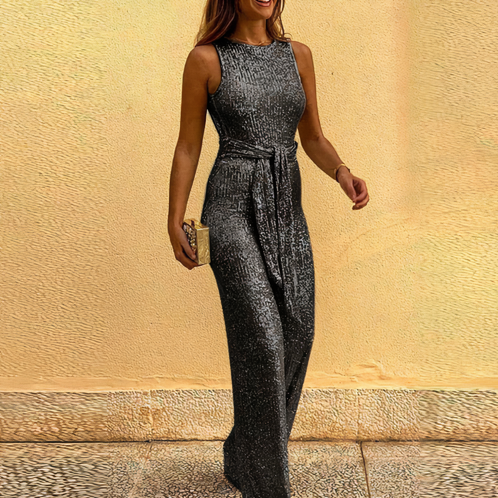 Valenzora - Glitzer-Jumpsuit