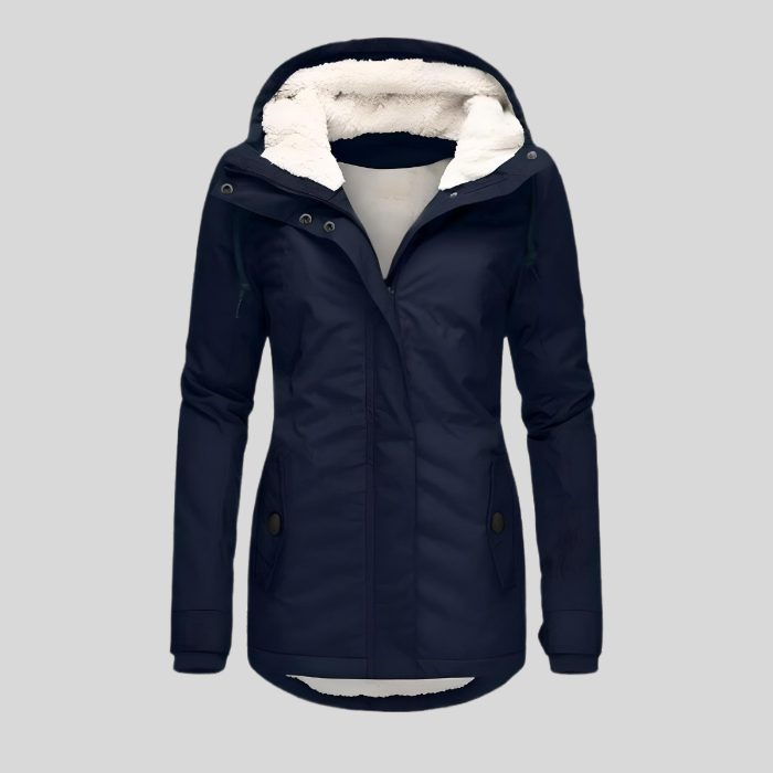 Valenzora | Stylische Winterjacke – mit Kapuze & kuscheligem Kunstfell