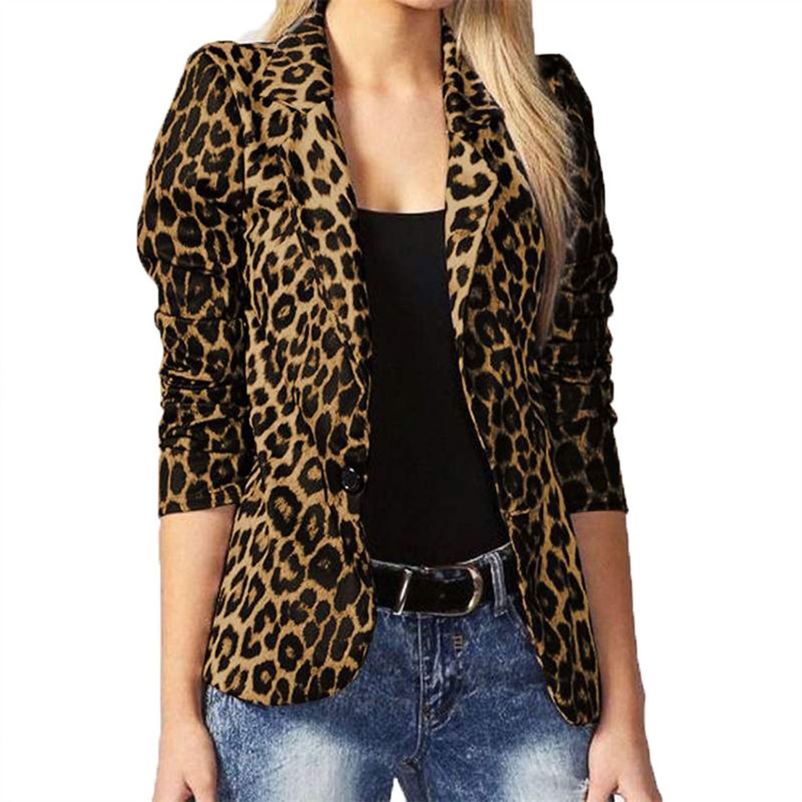 Valenzora | All See Leopard Leichter Blazer
