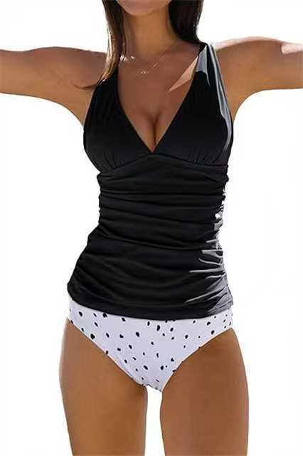 Valenzora | Tummy Control Hook Design Printed Tankini Set
