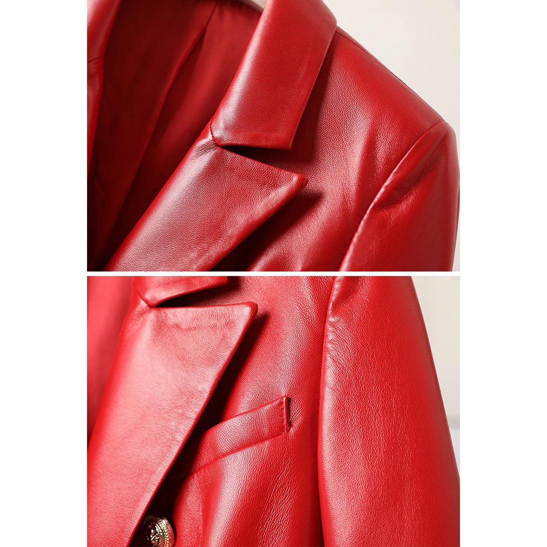 Valenzora | Women's Short Sheepskin Motorcycle Jacket