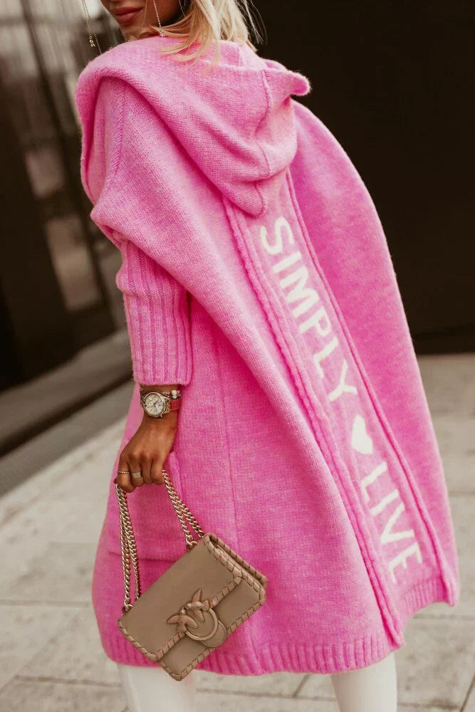Valenzora | Casual Autumn Long Hooded Cardigan for Women