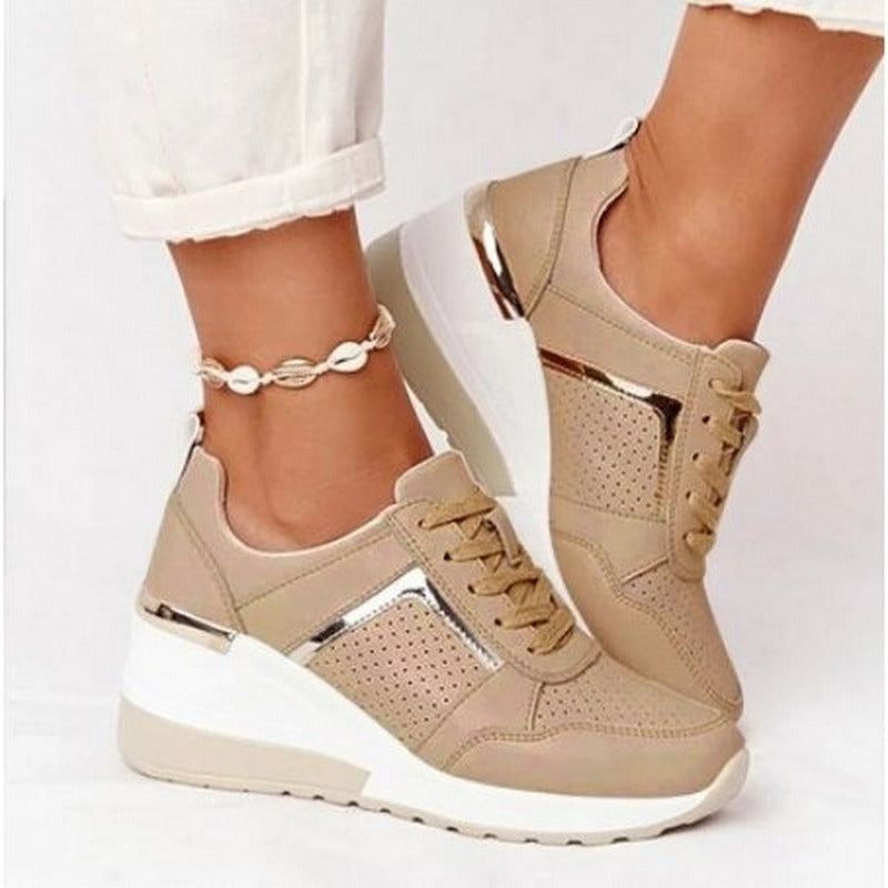 Valenzora | Damen-Plateau-Sneaker – Leichte Freizeitschuhe