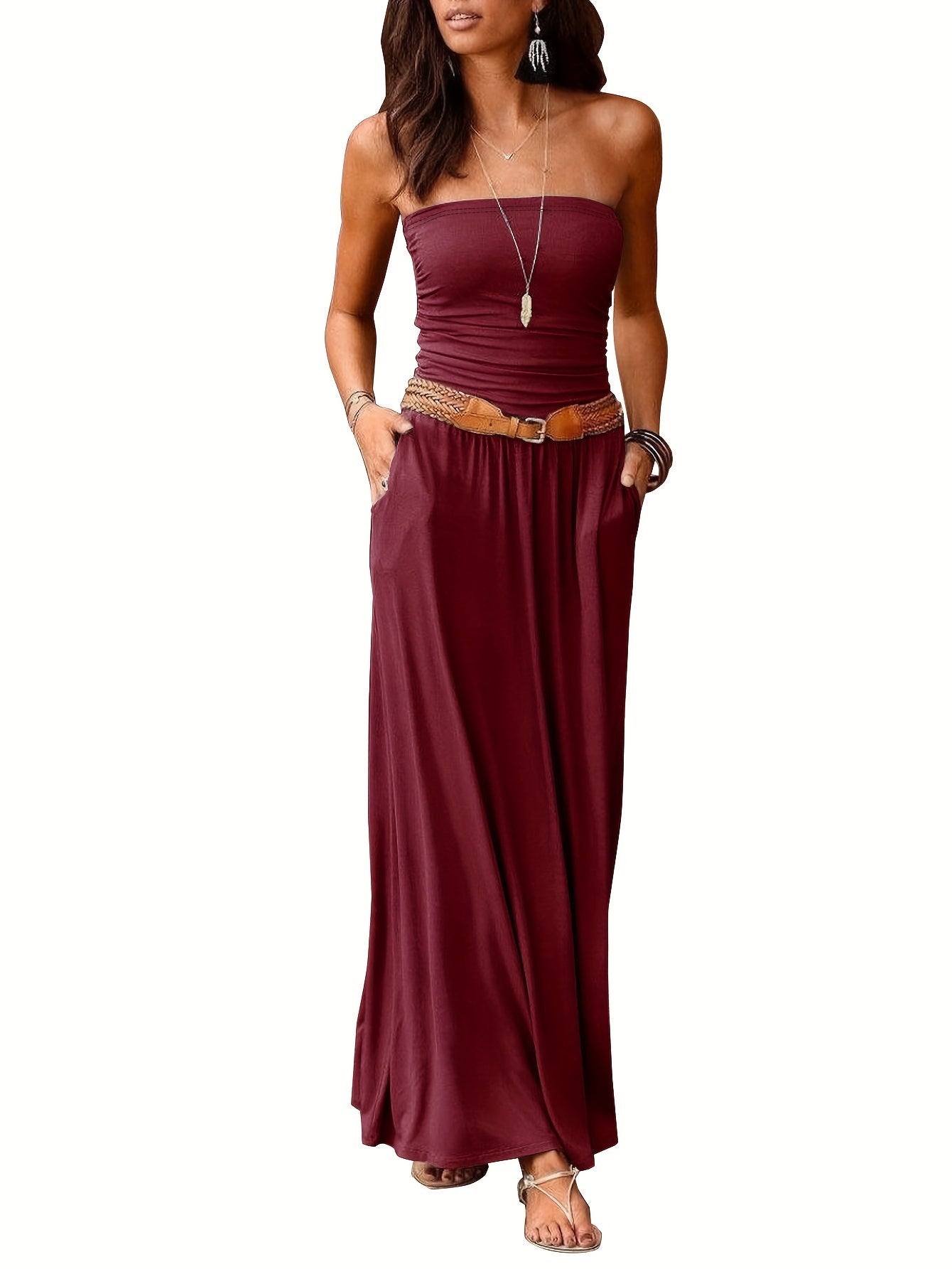 Valenzora | Boho Summer Dress Bustier Dress Tube Dress