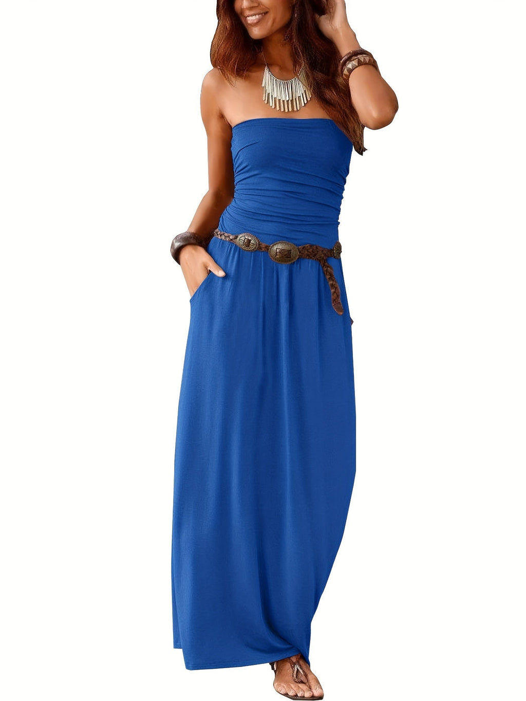 Valenzora | Boho Summer Dress Bustier Dress Tube Dress