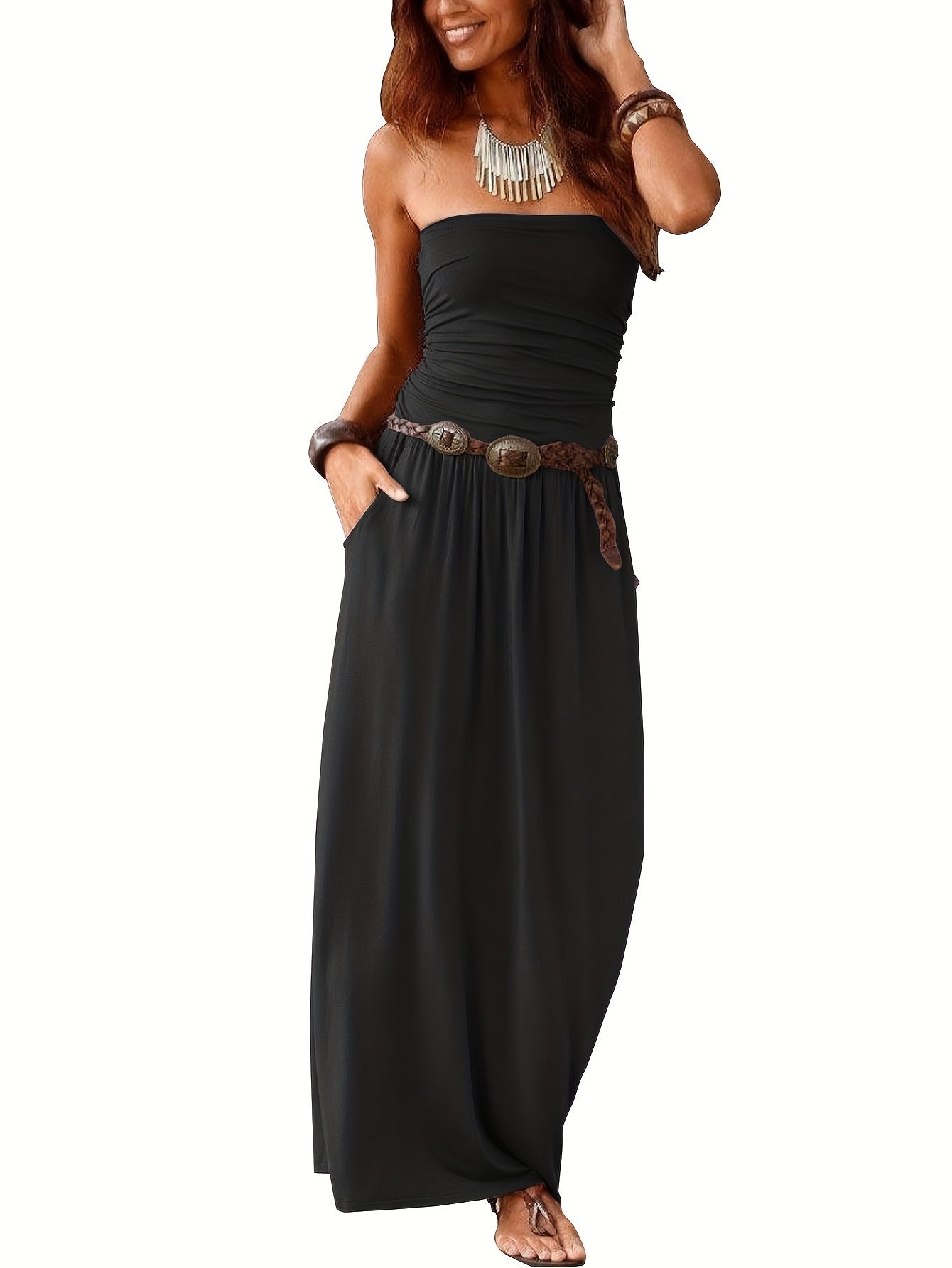 Valenzora | Boho Summer Dress Bustier Dress Tube Dress